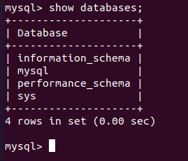 Show MySQL Databases