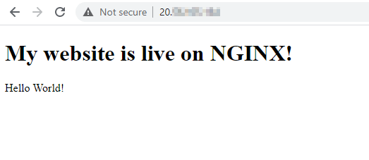 A Sample Website Hosted on Nginx