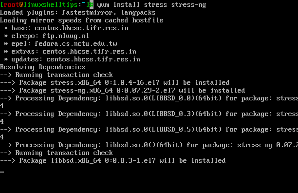 Install Stress in Linux