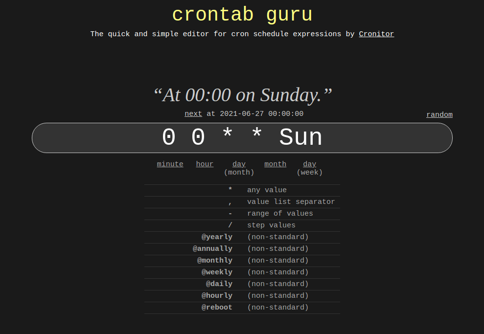 Linux Crontab Schedule Tool