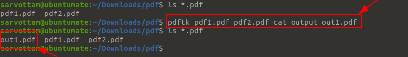 Merge PDF Files in Linux Commandline
