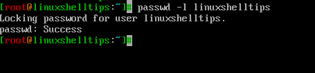Lock User Password in Linux