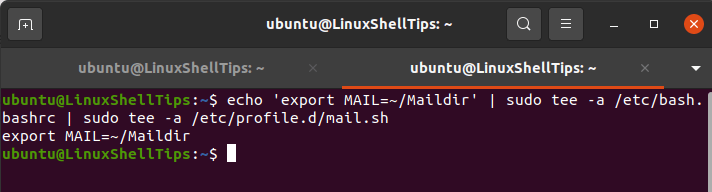 Postfix Mail Environment Variable