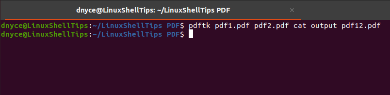 Merge PDF Files in Linux