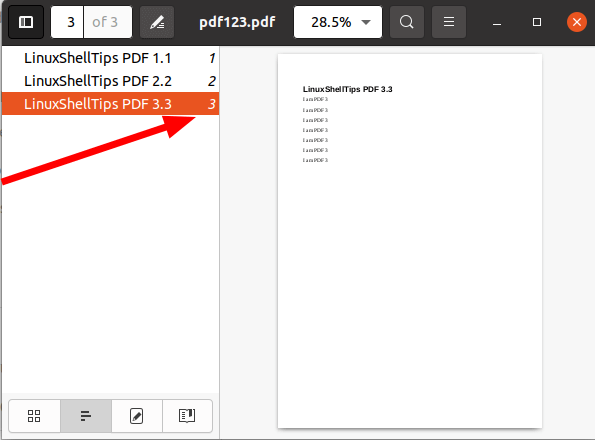 View Merged PDF File in Linux