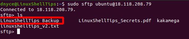 Run Commands in sFTP