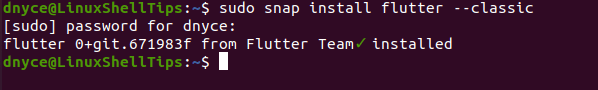Install Flutter in Linux