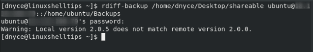 Backup Files to Remote Linux