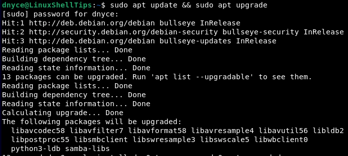 Update Debian System