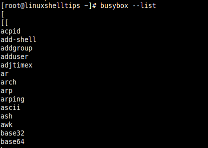 Busybox Commands