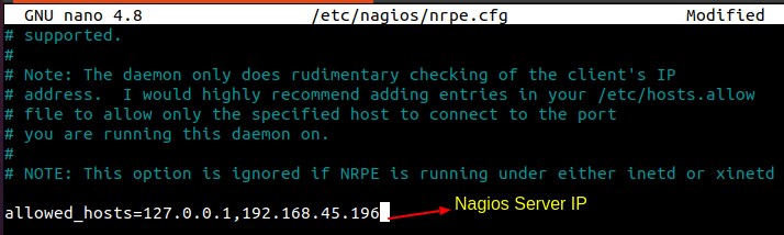 Configure Nagios NRPE in Linux
