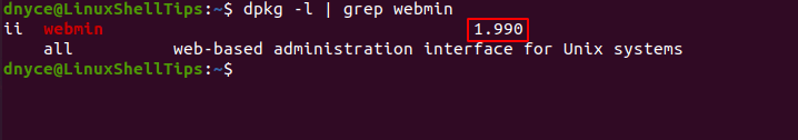 Check Webmin Ubuntu