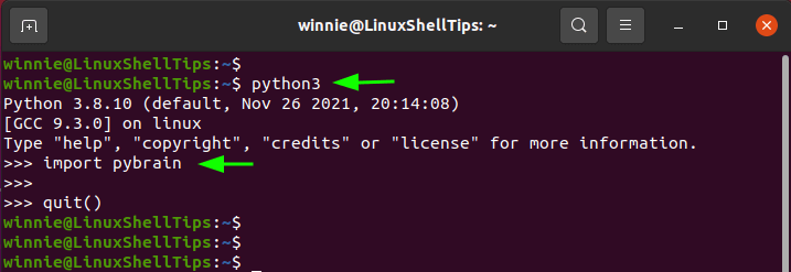 Confirm PyBrain in Linux