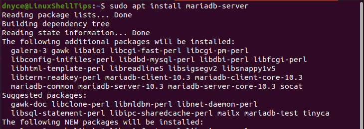 Install MySQL in Ubuntu