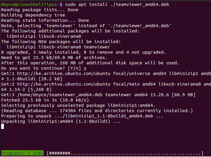 Install TeamViewer for Ubuntu