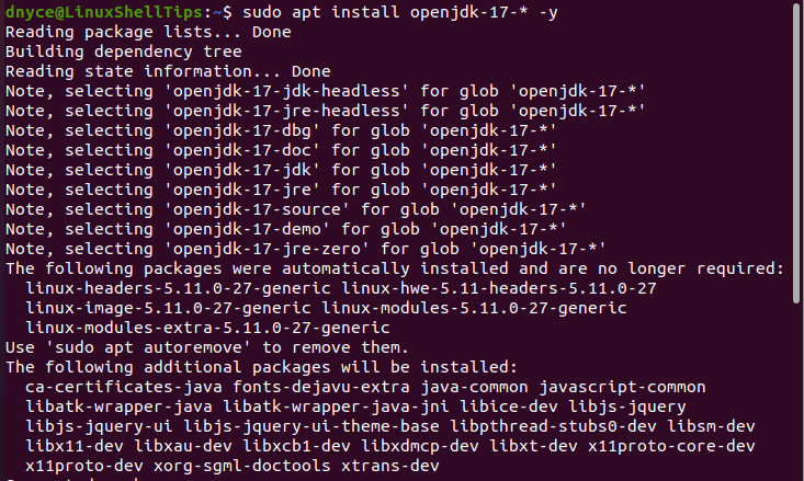 Install OpenJDK in Ubuntu