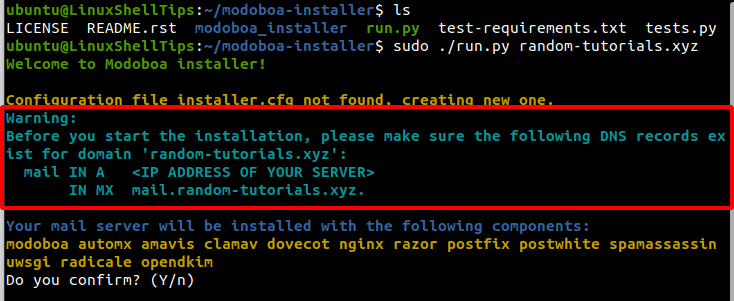 Install Modoboa Mail Server in Ubuntu