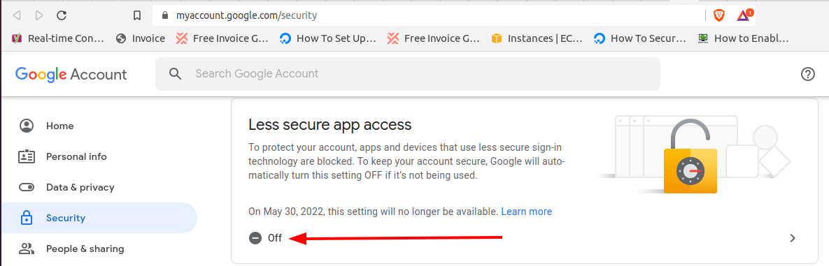 On Less Secure App Access on Gmail