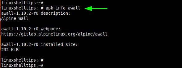 Check Awall Firewall in Alpine Linux