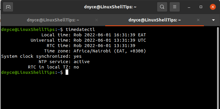 slå op tobak kursiv How to Get Current System Time Zone in Linux