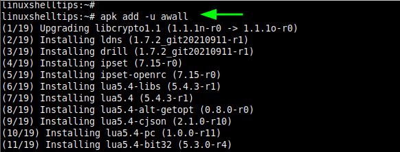 Install Awall Firewall in Alpine Linux