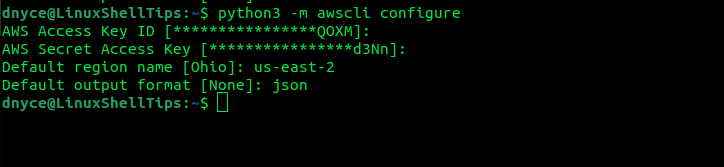Configure AWS CLI in Linux