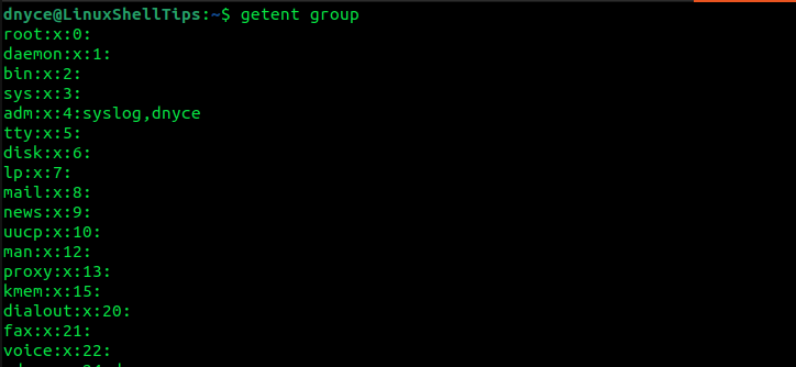 List All Groups in Linux