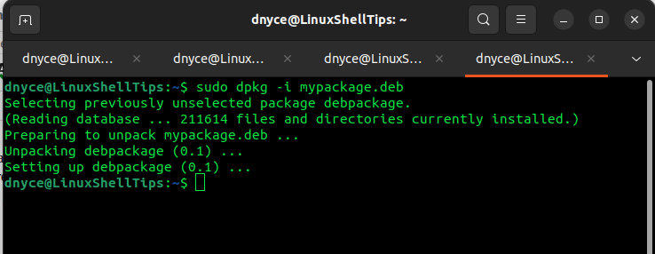 Install Debian Package