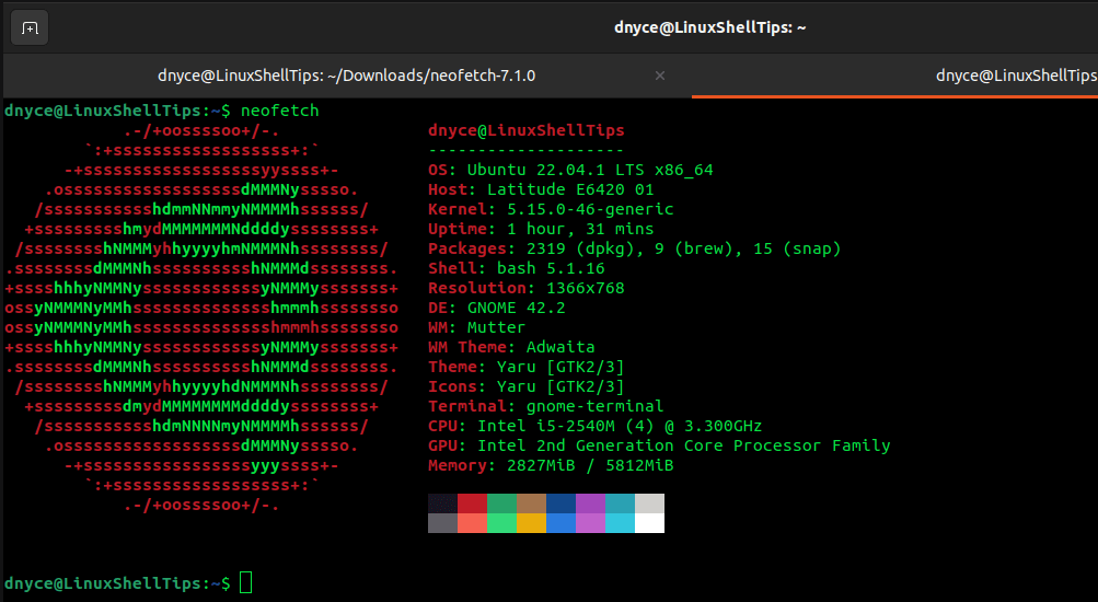 Neofetch - View Linux Information Tool