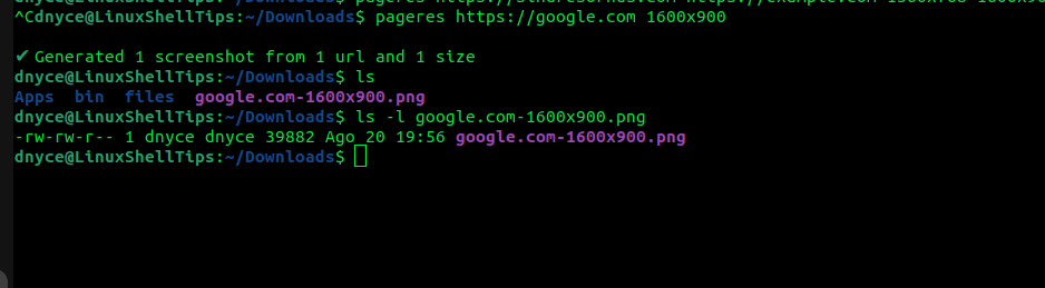 Pageres - Take Website Screenshot from Commandline