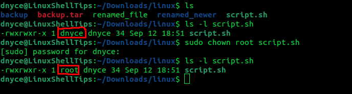 Change File Ownership in Linux