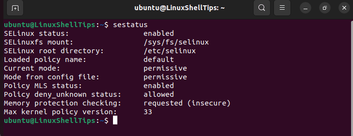 Check SELinux Status