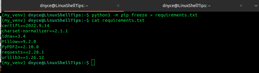 Create Python Packages List