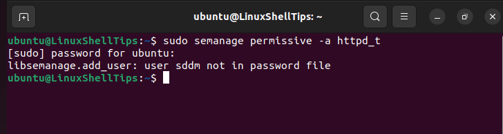 Run Nginx in SELinux Permissive Mode