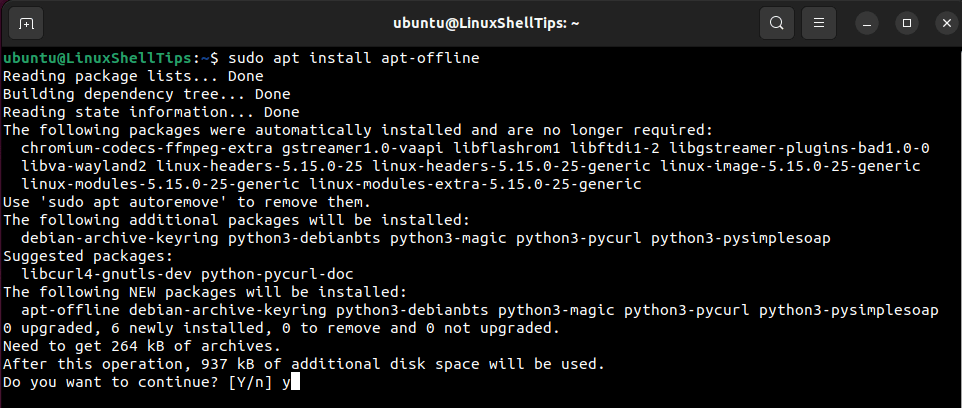 Install APT-Offline in Debian Systems