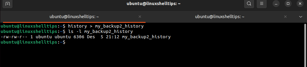 Backup Linux History Commands