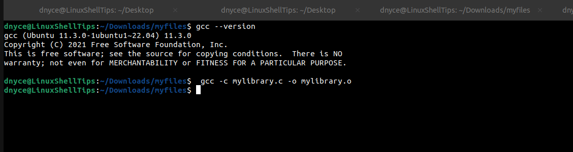 Compile Library Files in LInux