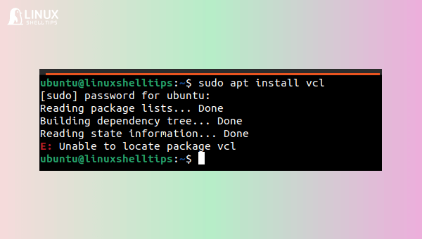 Fix E: Unable to locate Package