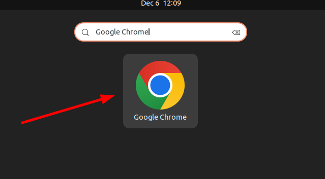 Search Google Chrome in Activities