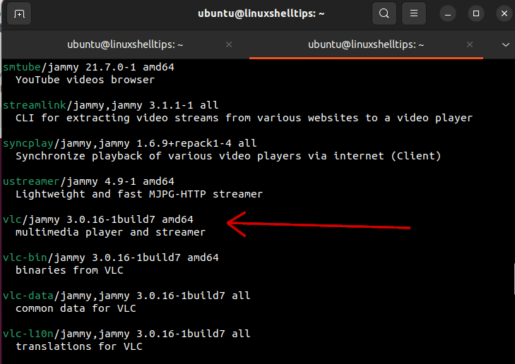 Search for Package in Ubuntu