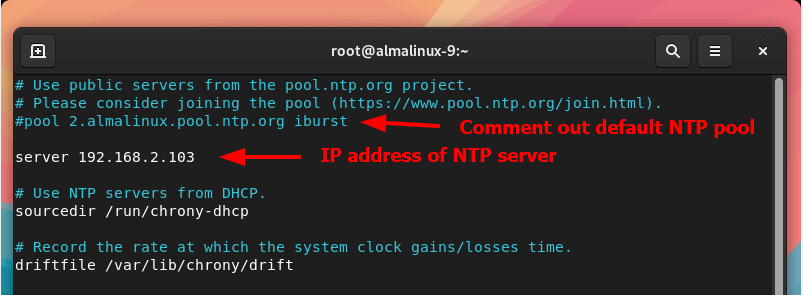 Configure Chrony NTP Server