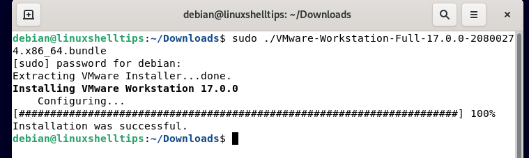 Install VMware Workstation in Debian