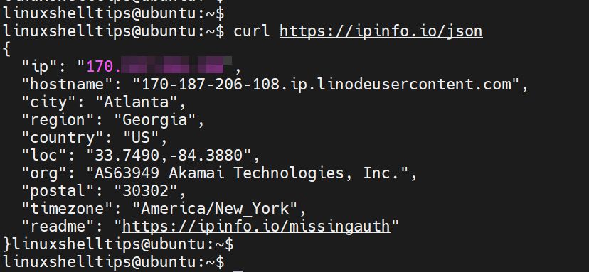 Find Linux Server Geolocation