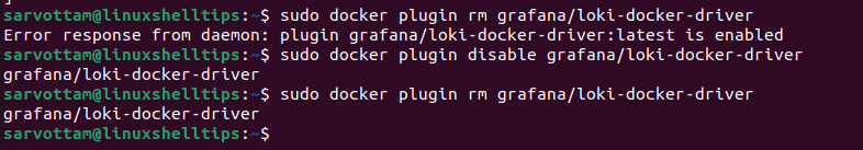 Remove Docker Plugin